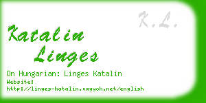 katalin linges business card
